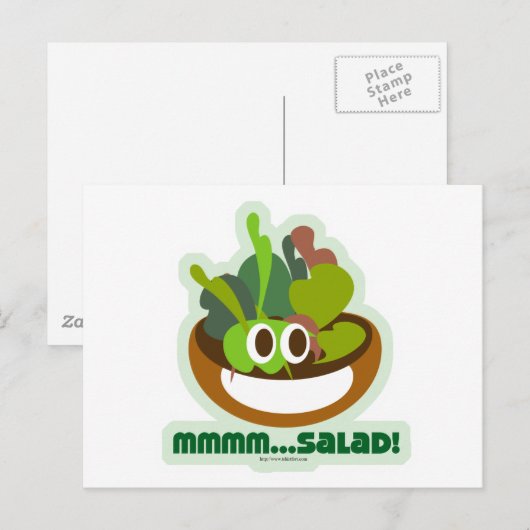 Mmmmサラダ ポストカード (正面/裏面)