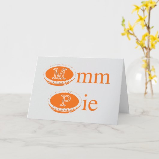 Mmmmm Pie (Thanksgiving)  カード (黄色い花)