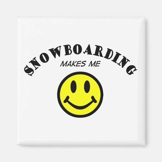 MMS：スノーボード マグネット (正面)