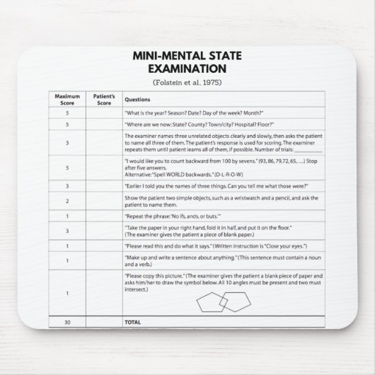 MMSE マウスパッド (正面)