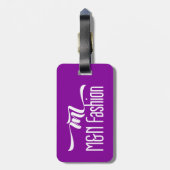 MNのファッション-紫色の荷物のラベル ラゲッジタグ (裏面縦)