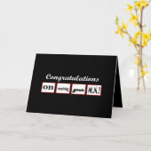 MN学位 – 名前をカスタムするおめでとう –  カード (黄色い花)