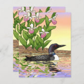 MN州バードフラワーロオンレディースリッパ (正面/裏面)