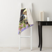 MN州バードフラワーロオンレディースリッパ シェルパブランケット (インサイチュ)