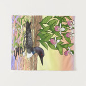 MN州バードフラワーロオンレディースリッパ タペストリー (正面(横))