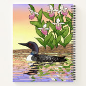 MN州バードフラワーロオンレディースリッパ ノートブック (裏面)