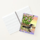 MN州バードフラワーロオンレディースリッパ ノートブック (内部)