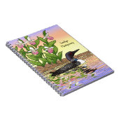 MN州バードフラワーロオンレディースリッパ ノートブック (右側)