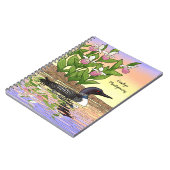 MN州バードフラワーロオンレディースリッパ ノートブック (左側)