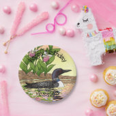 MN州バードフラワーロオンレディースリッパ ペーパープレート (パーティー)