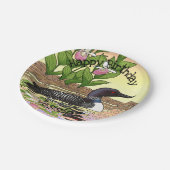 MN州バードフラワーロオンレディースリッパ ペーパープレート (アングル)