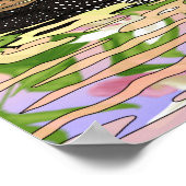 MN州バードフラワーロオンレディースリッパ ポスター (角)