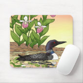 MN州バードフラワーロオンレディースリッパ マウスパッド (マウス)