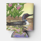 MN州バードフラワーロオンレディースリッパ 缶クーラー (正面)