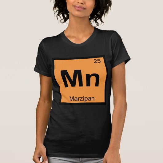 Mn -マルチパン化学周期表の記号 tシャツ (正面)