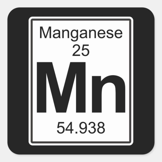 Mn – マンガン スクエアシール (正面)