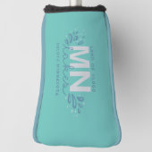 MN 10K湖スプラッシュティール（緑がかった色）ゴルフヘッドカバー ゴルフヘッドカバー (回転90)