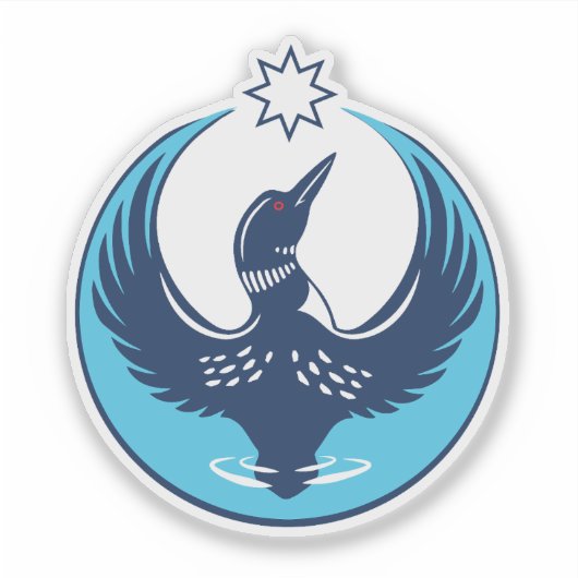 MN Loon Rising シール (正面)