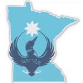 MN Loon Rising シール (正面)