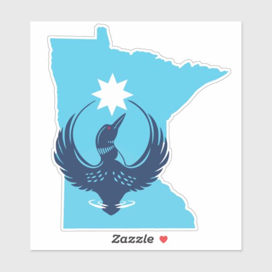 MN Loon Rising シール (シート)