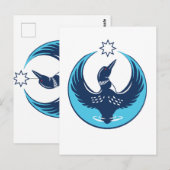 MN Loon Rising ポストカード (正面/裏面)