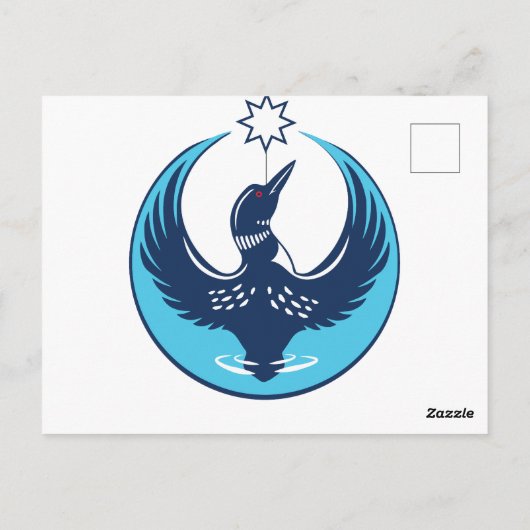 MN Loon Rising ポストカード (裏面)