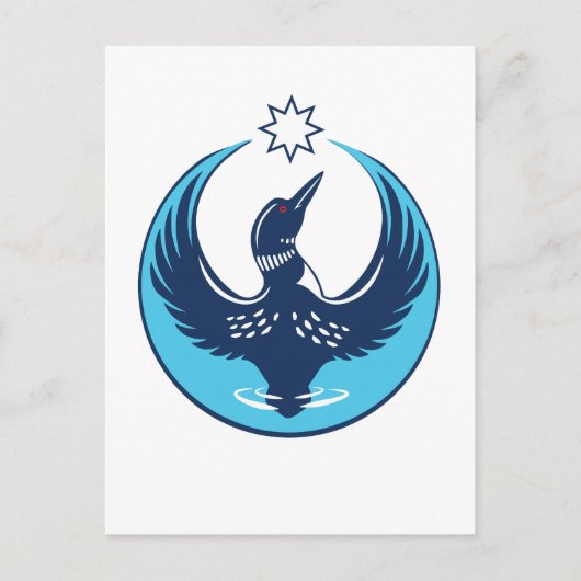 MN Loon Rising ポストカード (正面)