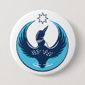 MN Loon Rising 缶バッジ (正面)