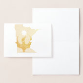 MN Loon Rising - MN State flag 箔カード (ディスプレー)