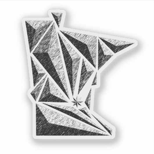 MN State Sticker シール (正面)