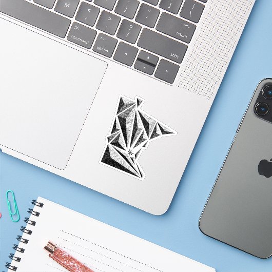 MN State Sticker シール (ノートパソコンとiPhone)