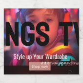 Mnat TVチャンネルコレクション1ボトル ビールラベル (シングルラベル)