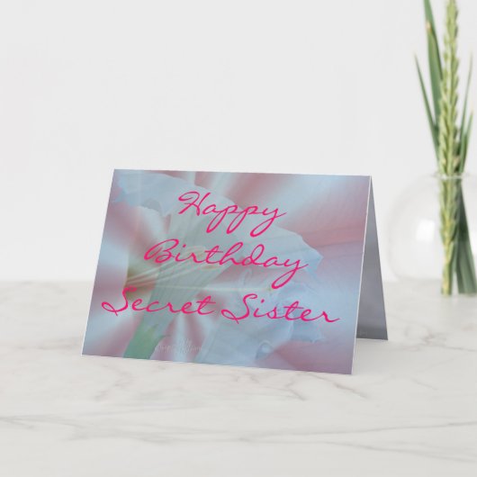 MNFl-SecSisBday-はカスタマイズ カード (正面)