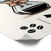 Mnimalist Chemex Brew Guide Wall Poster ポスター (角)