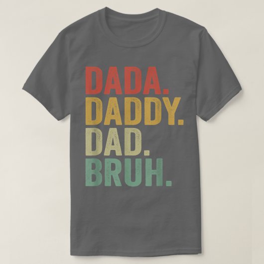 MNS DADA DADDYパパBRUH Who Loves From Son Boys F Tシャツ (デザイン正面)