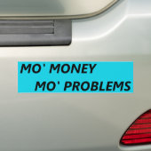 MOのお金MO問題 バンパーステッカー (車上)