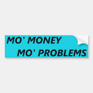 MOのお金MO問題 バンパーステッカー