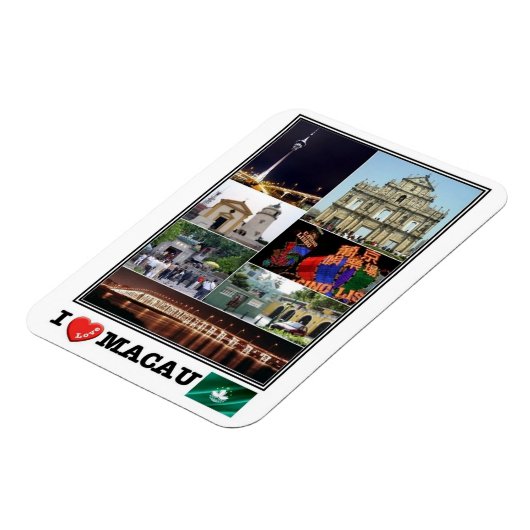 MOマカオ – I Love Mosaic - マグネット (左側)