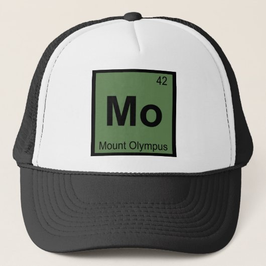 Mo - オリンポス化学元素周期表記号 キャップ (正面)