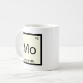 Mo -モツァレラのチーズ化学周期表 コーヒーマグカップ (正面左)