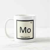 Mo -モツァレラのチーズ化学周期表 コーヒーマグカップ (左)
