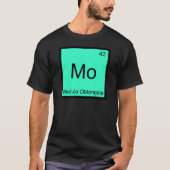 Mo - 延髄 おもしろ化学要素Tシャツ Tシャツ (正面)