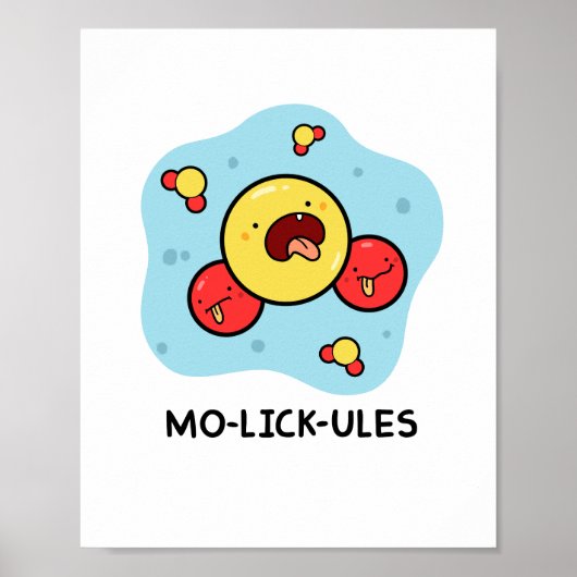 Mo-lick-ulesサイエンスプンおもしろいポスター ポスター (正面)