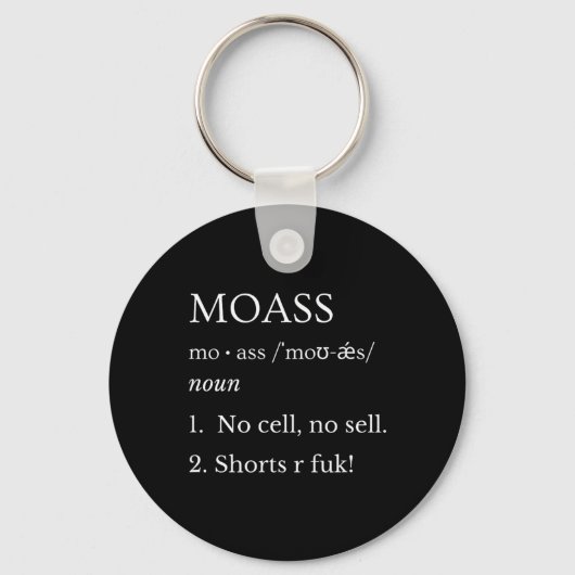 Mo No Cell No Sell Shorts R For Stonk Gamer Apes  キーホルダー (正面)