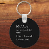 Mo No Cell No Sell Shorts R For Stonk Gamer Apes  キーホルダー (正面)