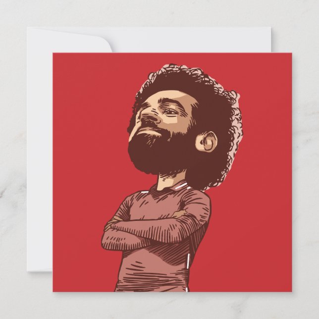 Mo Salah：漫画スタイルのKopの王 (正面)