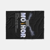 Mo-thorは母のようにずっと偉大 おもしろ母の日 フリースブランケット (正面(横))
