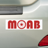 Moab（バイクホイール） バンパーステッカー (車上)