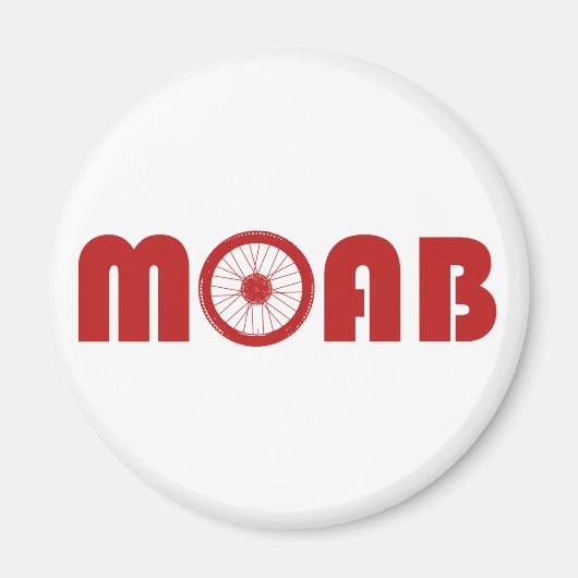 Moab（バイクホイール） マグネット (正面)