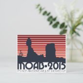 Moab 2015はがき – 赤 ポストカード (スタンド正面)